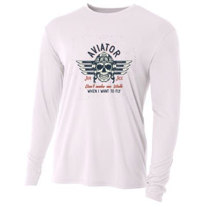 Pilot Skull Cooling Performance Long Sleeve Crew