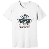 Pilot Skull Premium T-Shirt