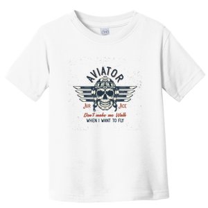 Pilot Skull Toddler T-Shirt