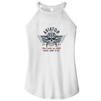 Pilot Skull Women's Perfect Tri Rocker Tank