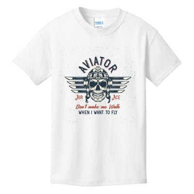 Pilot Skull Kids T-Shirt