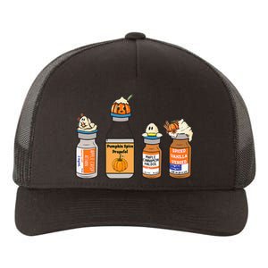 Pumpkin Spice Propofol Ativan Versed Haldol Nurse Halloween Yupoong Adult 5-Panel Trucker Hat