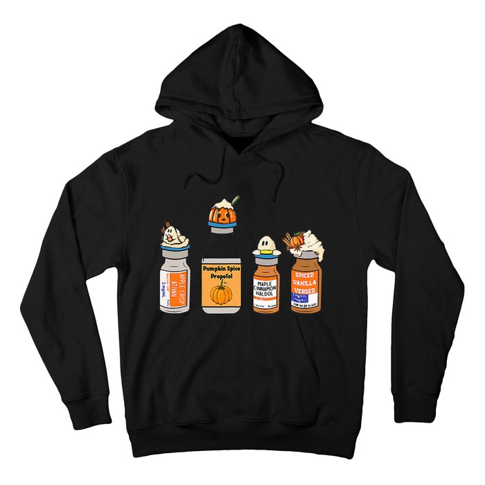 Pumpkin Spice Propofol Ativan Versed Haldol Nurse Halloween Hoodie