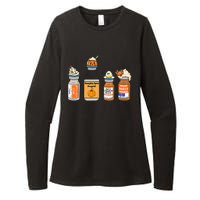 Pumpkin Spice Propofol Ativan Versed Haldol Nurse Halloween Womens CVC Long Sleeve Shirt