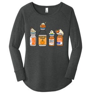 Pumpkin Spice Propofol Ativan Versed Haldol Nurse Halloween Women's Perfect Tri Tunic Long Sleeve Shirt