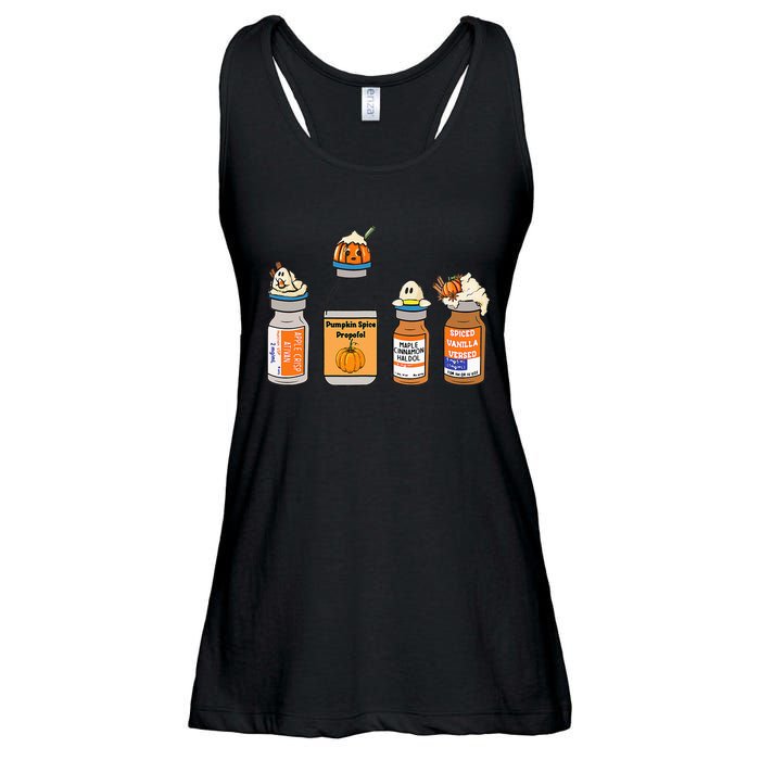 Pumpkin Spice Propofol Ativan Versed Haldol Nurse Halloween Ladies Essential Flowy Tank