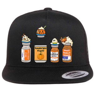 Pumpkin Spice Propofol Ativan Versed Haldol Nurse Halloween Flat Bill Trucker Hat