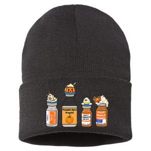 Pumpkin Spice Propofol Ativan Versed Haldol Nurse Halloween Sustainable Knit Beanie