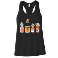 Pumpkin Spice Propofol Ativan Versed Haldol Nurse Halloween Women's Racerback Tank