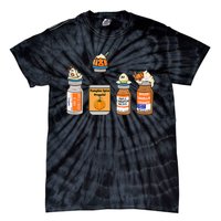 Pumpkin Spice Propofol Ativan Versed Haldol Nurse Halloween Tie-Dye T-Shirt