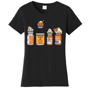 Pumpkin Spice Propofol Ativan Versed Haldol Nurse Halloween Women's T-Shirt