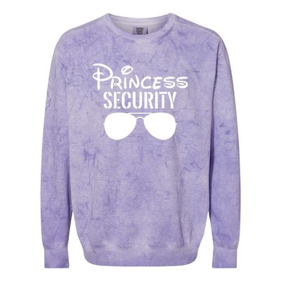 Princess Security Perfect Gifts For Dad Or Boyfriend Colorblast Crewneck Sweatshirt