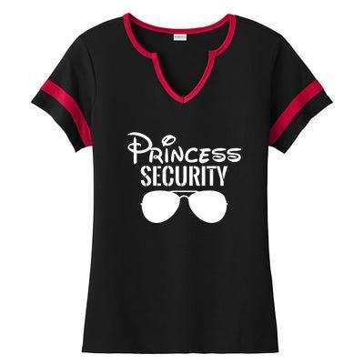 Princess Security Perfect Gifts For Dad Or Boyfriend Ladies Halftime Notch Neck Tee