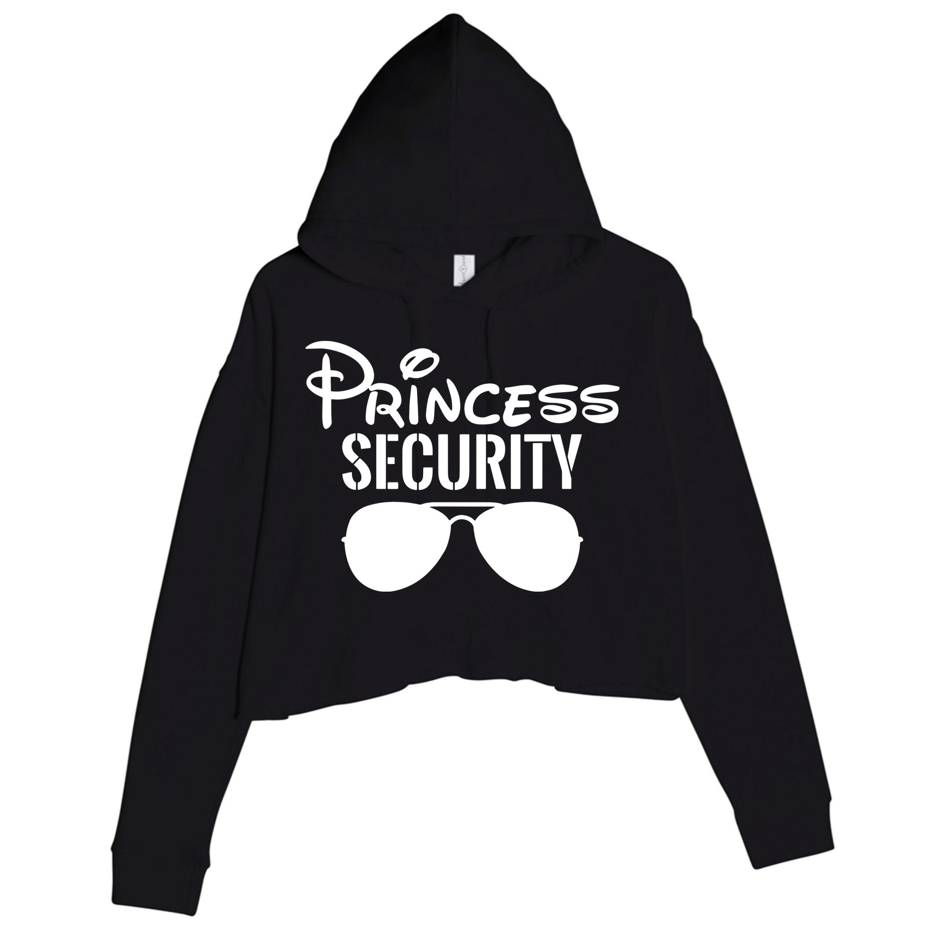 Princess Security Perfect Gifts For Dad Or Boyfriend Crop Fleece Hoodie