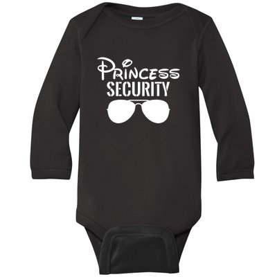 Princess Security Perfect Gifts For Dad Or Boyfriend Baby Long Sleeve Bodysuit