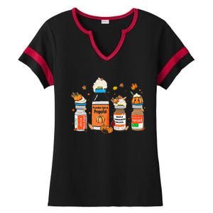 Pumpkin Spice Propofol Ativan Versed Haldol Halloween Nurse Ladies Halftime Notch Neck Tee