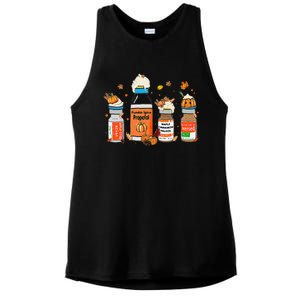 Pumpkin Spice Propofol Ativan Versed Haldol Halloween Nurse Ladies PosiCharge Tri-Blend Wicking Tank