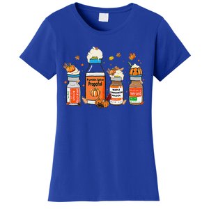 Pumpkin Spice Propofol Ativan Versed Haldol Halloween Nurse Women's T-Shirt