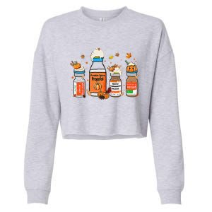 Pumpkin Spice Propofol Ativan Versed Haldol Halloween Nurse Cropped Pullover Crew