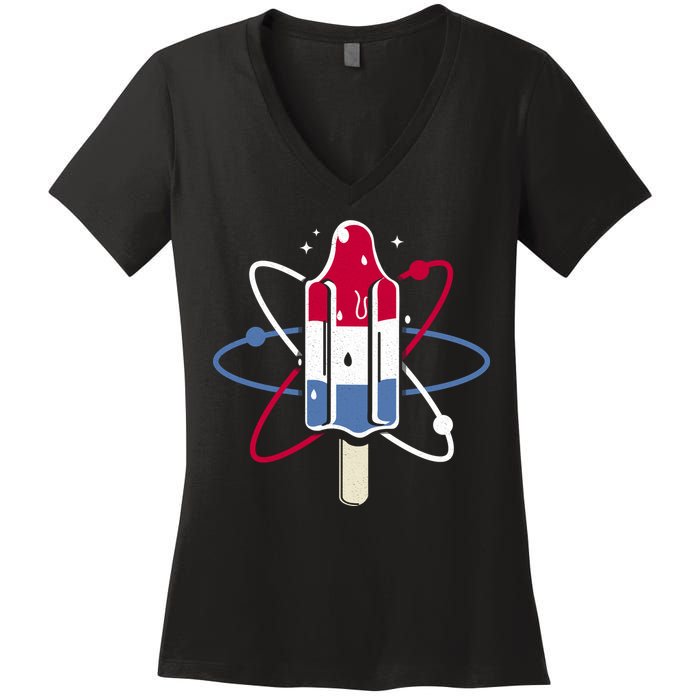Popsicle Science Women's V-Neck T-Shirt