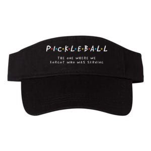 Pickleball S Pickleball Forgot Whos Serving Valucap Bio-Washed Visor