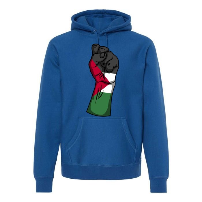 Palestine Strong Protest Fist Palestinian Free Palestine Cool Gift Premium Hoodie