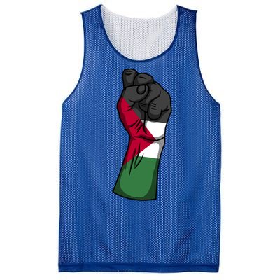 Palestine Strong Protest Fist Palestinian Free Palestine Cool Gift Mesh Reversible Basketball Jersey Tank