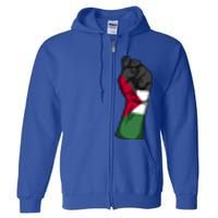 Palestine Strong Protest Fist Palestinian Free Palestine Cool Gift Full Zip Hoodie