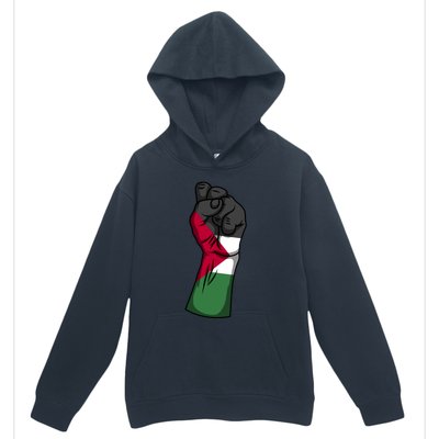 Palestine Strong Protest Fist Palestinian Free Palestine Cool Gift Urban Pullover Hoodie