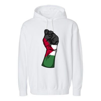 Palestine Strong Protest Fist Palestinian Free Palestine Cool Gift Garment-Dyed Fleece Hoodie