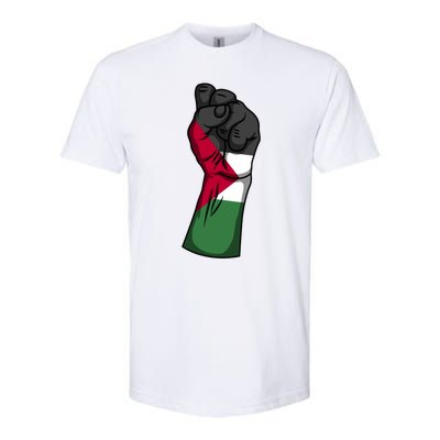 Palestine Strong Protest Fist Palestinian Free Palestine Cool Gift Softstyle CVC T-Shirt