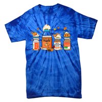 Pumpkin Spice Propofol Ativan Versed Haldol Halloween Nurse Cool Gift Tie-Dye T-Shirt