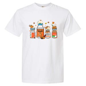 Pumpkin Spice Propofol Ativan Versed Haldol Halloween Nurse Cool Gift Garment-Dyed Heavyweight T-Shirt