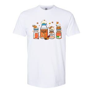 Pumpkin Spice Propofol Ativan Versed Haldol Halloween Nurse Cool Gift Softstyle CVC T-Shirt