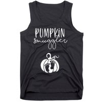 Pumpkin Smuggler Pregnant Mom Fall Pregnancy Announcement Tank Top