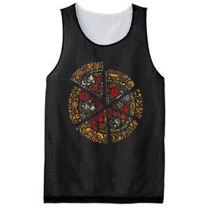 Pizza Silhouette Mesh Reversible Basketball Jersey Tank