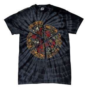 Pizza Silhouette Tie-Dye T-Shirt