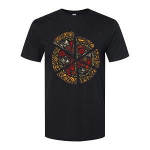 Pizza Silhouette Softstyle CVC T-Shirt