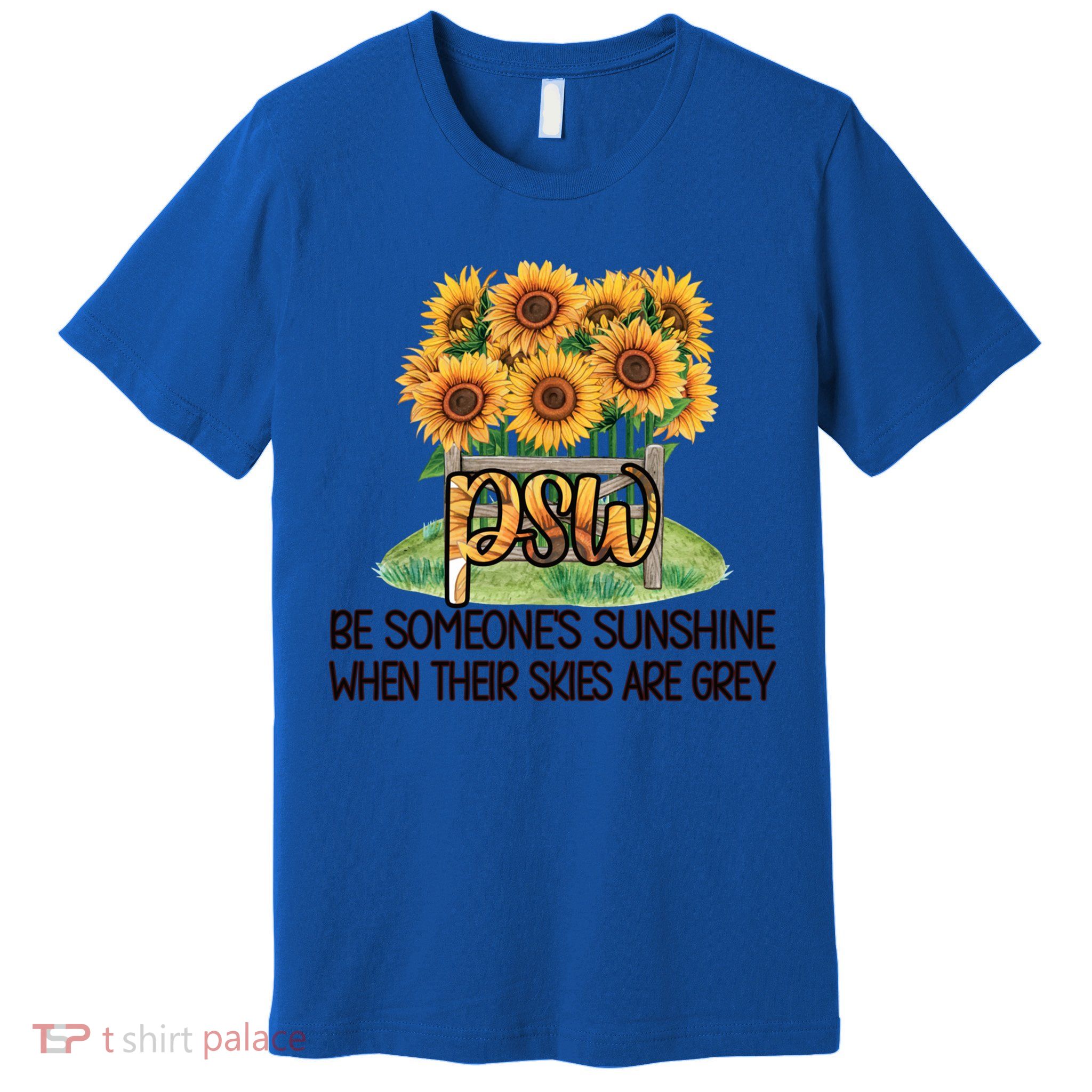 Psw Sunflower Proud Personal Support Worker Gift Premium T-Shirt