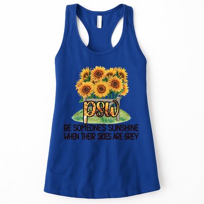 Psw Sunflower Proud Personal Support Worker Gift Womens Tank Top