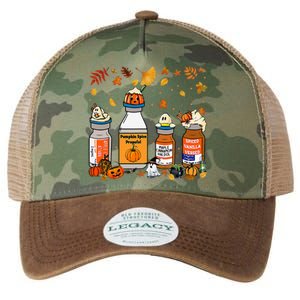 Pumpkin Spice Propofol Ativan Versed Haldol Halloween Nurse Legacy Tie Dye Trucker Hat