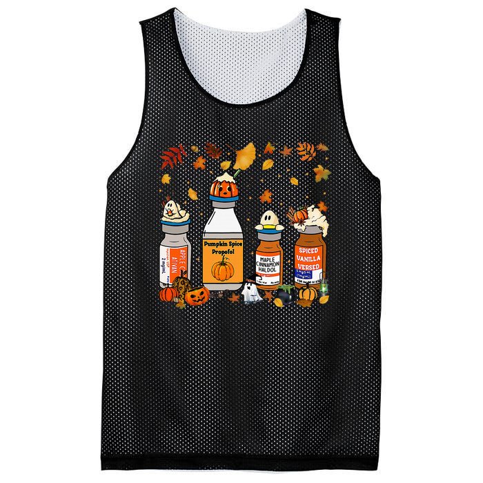 Pumpkin Spice Propofol Ativan Versed Haldol Halloween Nurse Mesh Reversible Basketball Jersey Tank