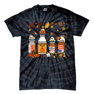 Pumpkin Spice Propofol Ativan Versed Haldol Halloween Nurse Tie-Dye T-Shirt