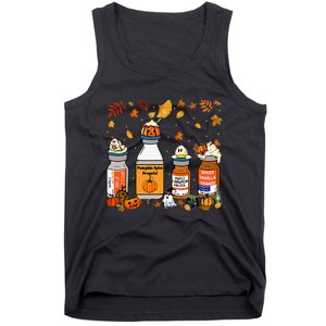 Pumpkin Spice Propofol Ativan Versed Haldol Halloween Nurse Tank Top