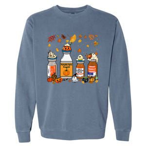 Pumpkin Spice Propofol Ativan Versed Haldol Halloween Nurse Garment-Dyed Sweatshirt