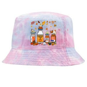 Pumpkin Spice Propofol Ativan Versed Haldol Halloween Nurse Tie-Dyed Bucket Hat