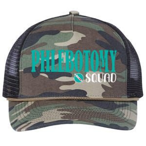 Phlebotomy Squad Phlebotomist Phlebotomy Retro Rope Trucker Hat Cap