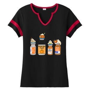 Pumpkin Spice Propofol Ativan Versed Haldol Nurse Halloween Ladies Halftime Notch Neck Tee