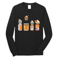 Pumpkin Spice Propofol Ativan Versed Haldol Nurse Halloween Long Sleeve Shirt