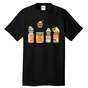 Pumpkin Spice Propofol Ativan Versed Haldol Nurse Halloween Tall T-Shirt